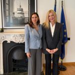 Συνάντηση-Φωτεινής-Αραμπατζή-με-την-Υπουργό-Τουρισμού-Όλγα-Κεφαλογιάννη